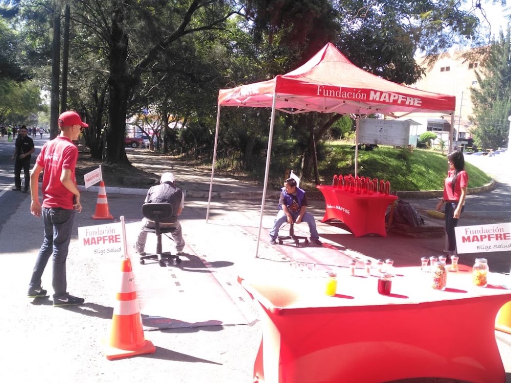 Activación de seguridad vial Mapfre en Pasos y Pedales Guatemala