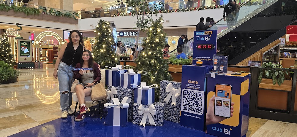 Activación navideña Para y Gana de ClubBi Banco Industrial Guatemala